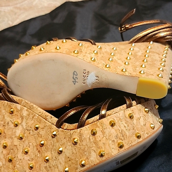 Gucci wedge heel sandals - Picture 4 of 5